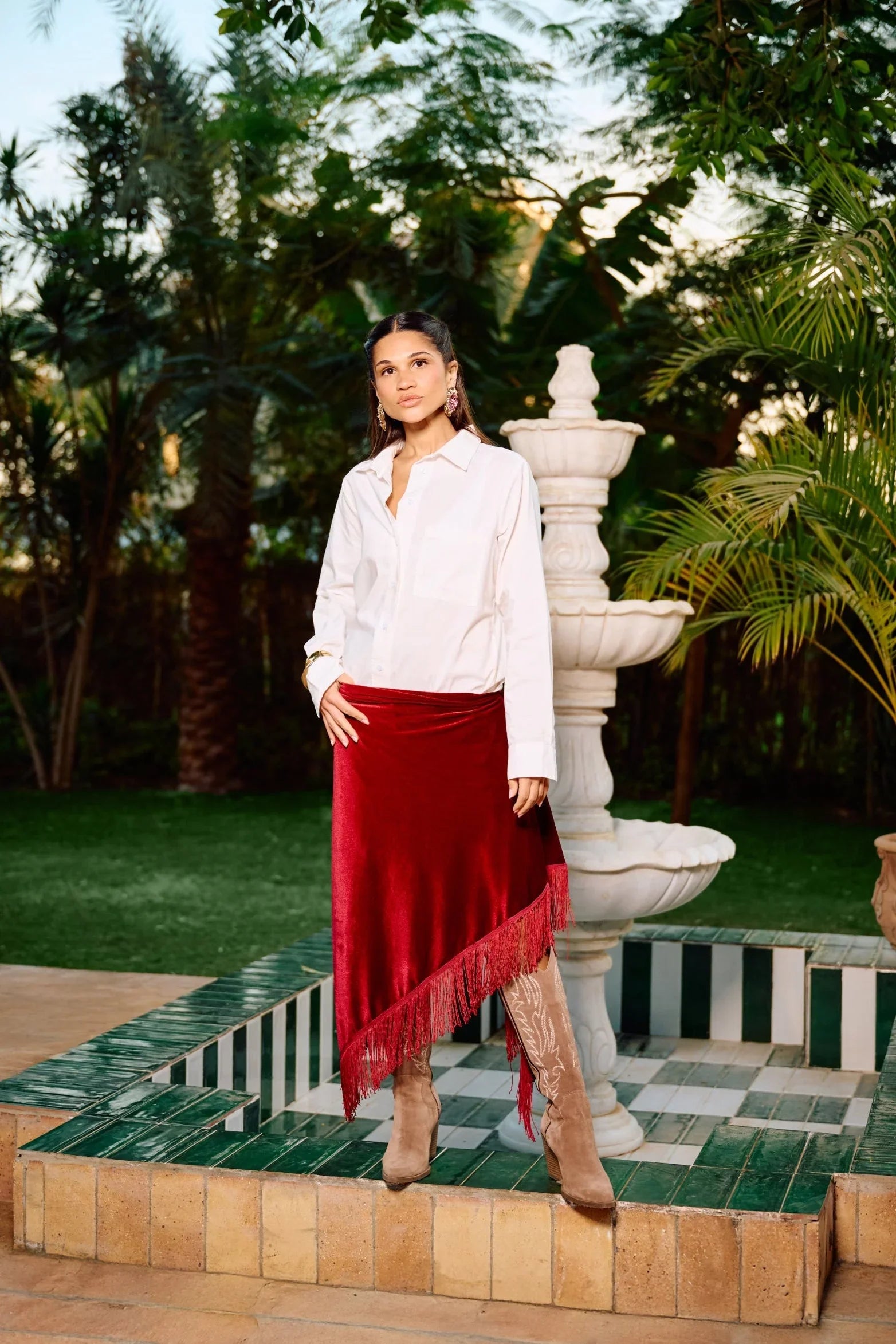 Velvet Wrap Kimono - Carina 2
