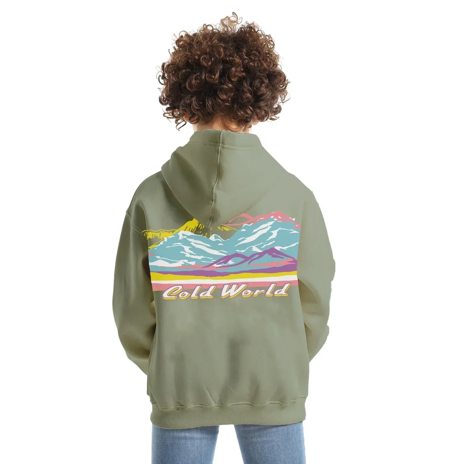 Cold Mountain Kids Oversized Zip-up Hoodie-Olive - NAS Trends - Babazzaro