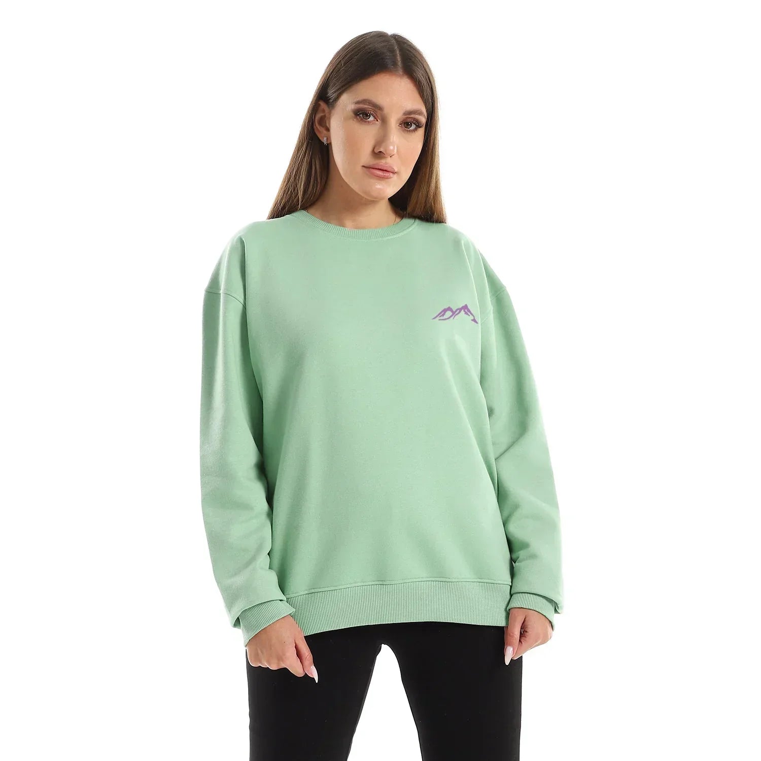 Cold Mountain Unisex Oversized Crew-neck Sweatshirt-mint Green - NAS Trends - Babazzaro