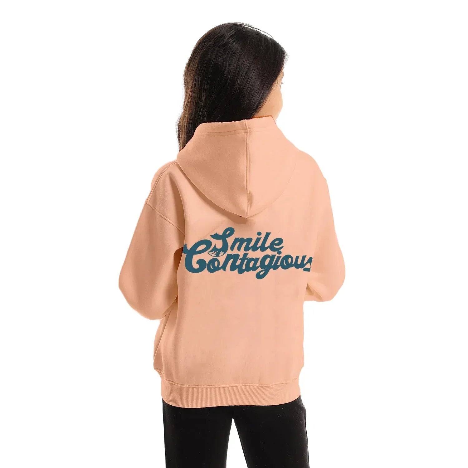Contagious Kids Oversized Zip-up Hoodie-Rose - NAS Trends - Babazzaro