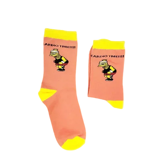 Cardio Time - Comedy Socks - Babazzaro
