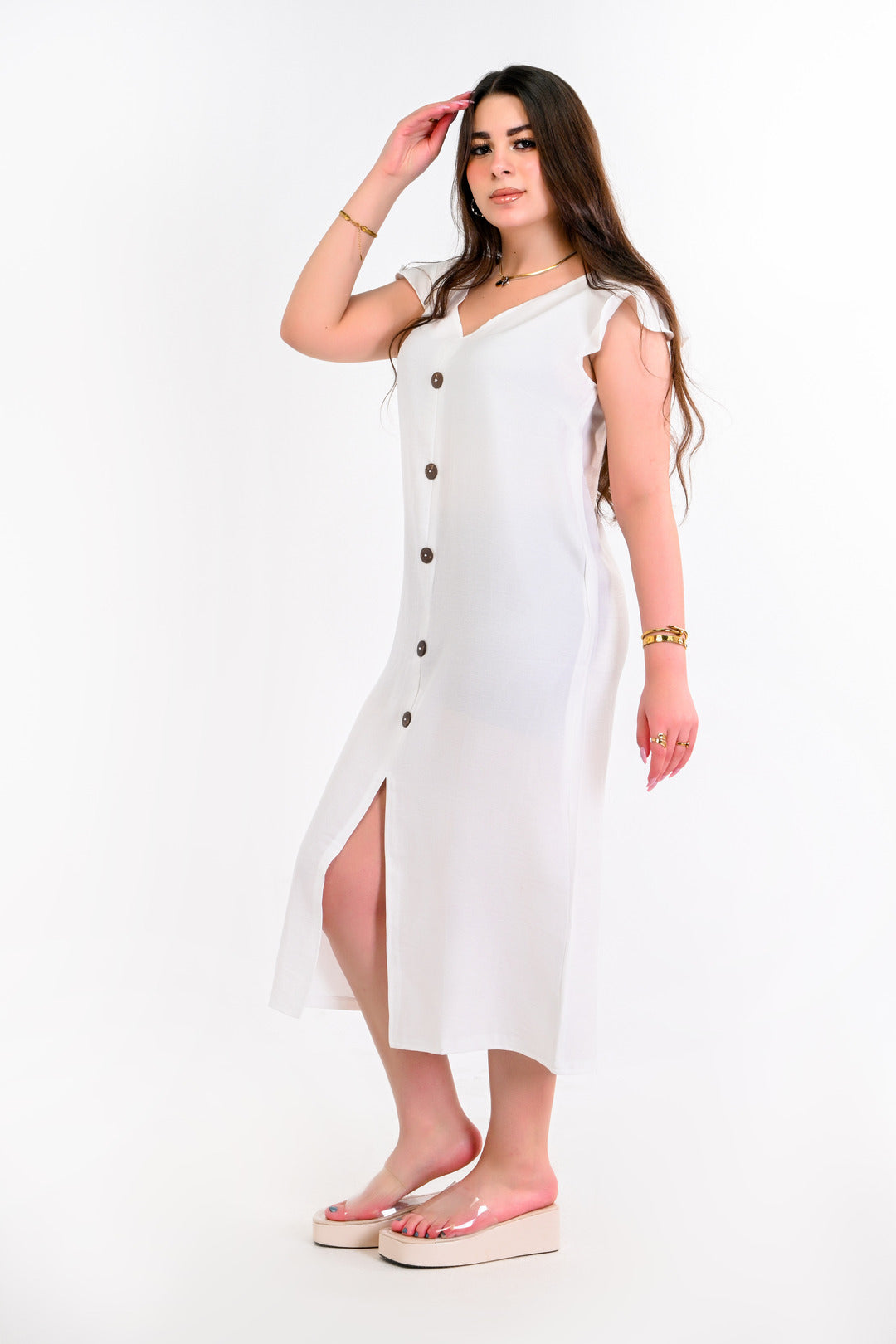 Linen Casual Long Dress - Viva 8