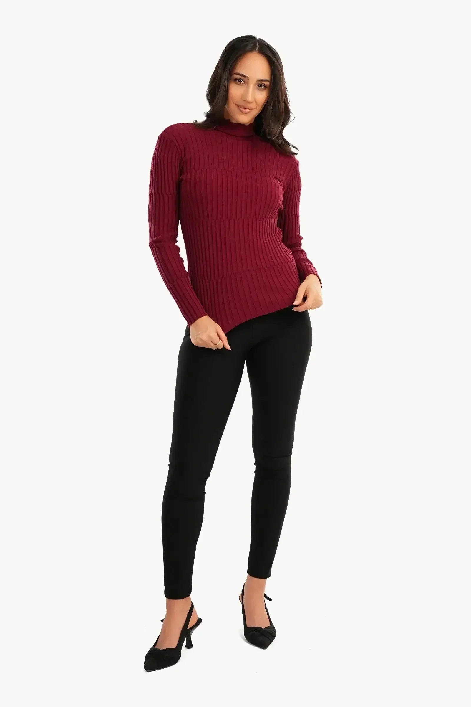 Carina - Ribbed Slim Fit Pullover 5