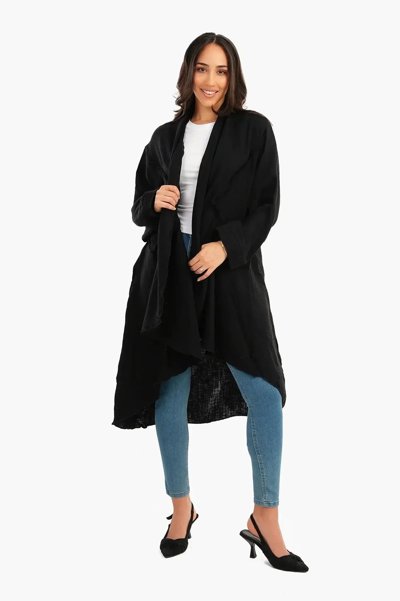 Carina - Summer Kimono with Ruffled Hem 5