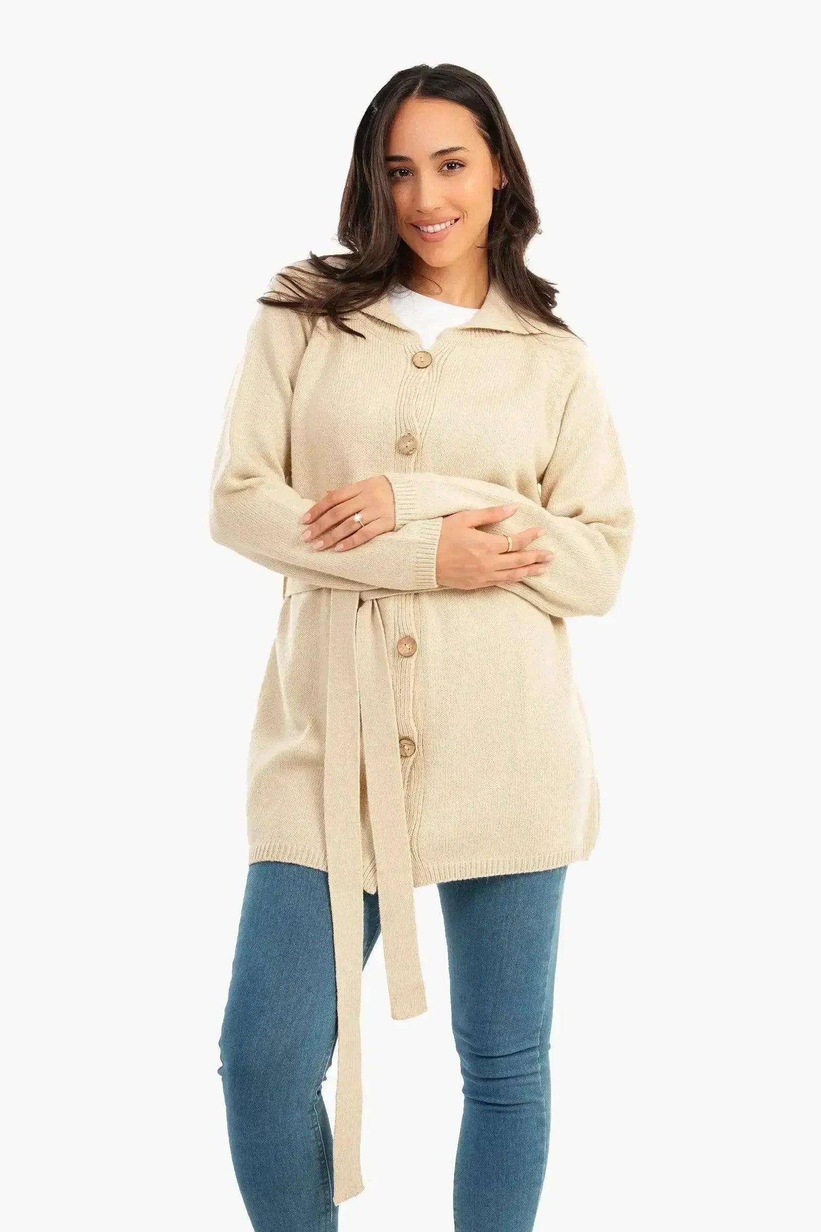 Carina - Knitted Hip Length Cardigan 8