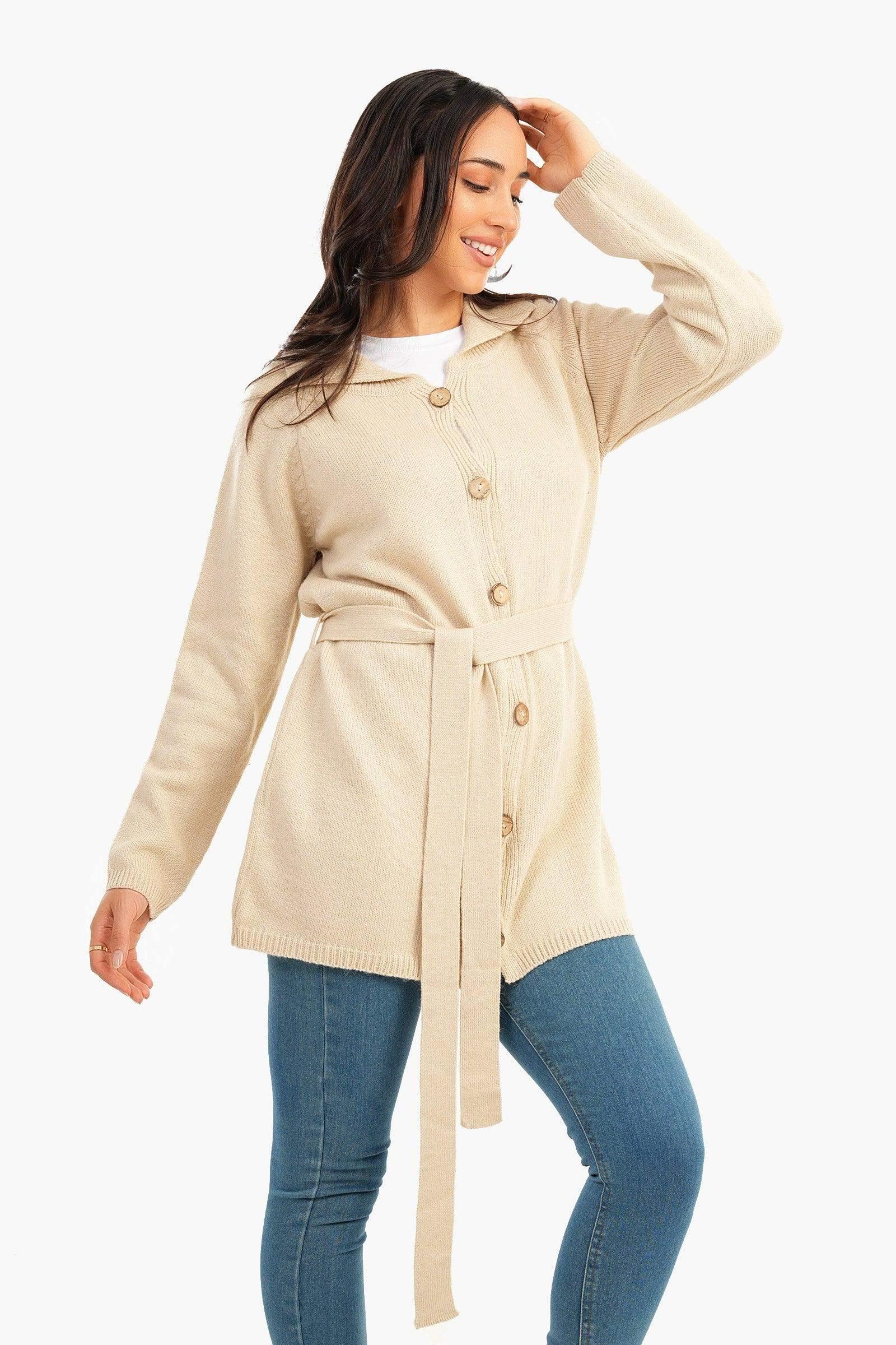 Carina - Knitted Hip Length Cardigan 9