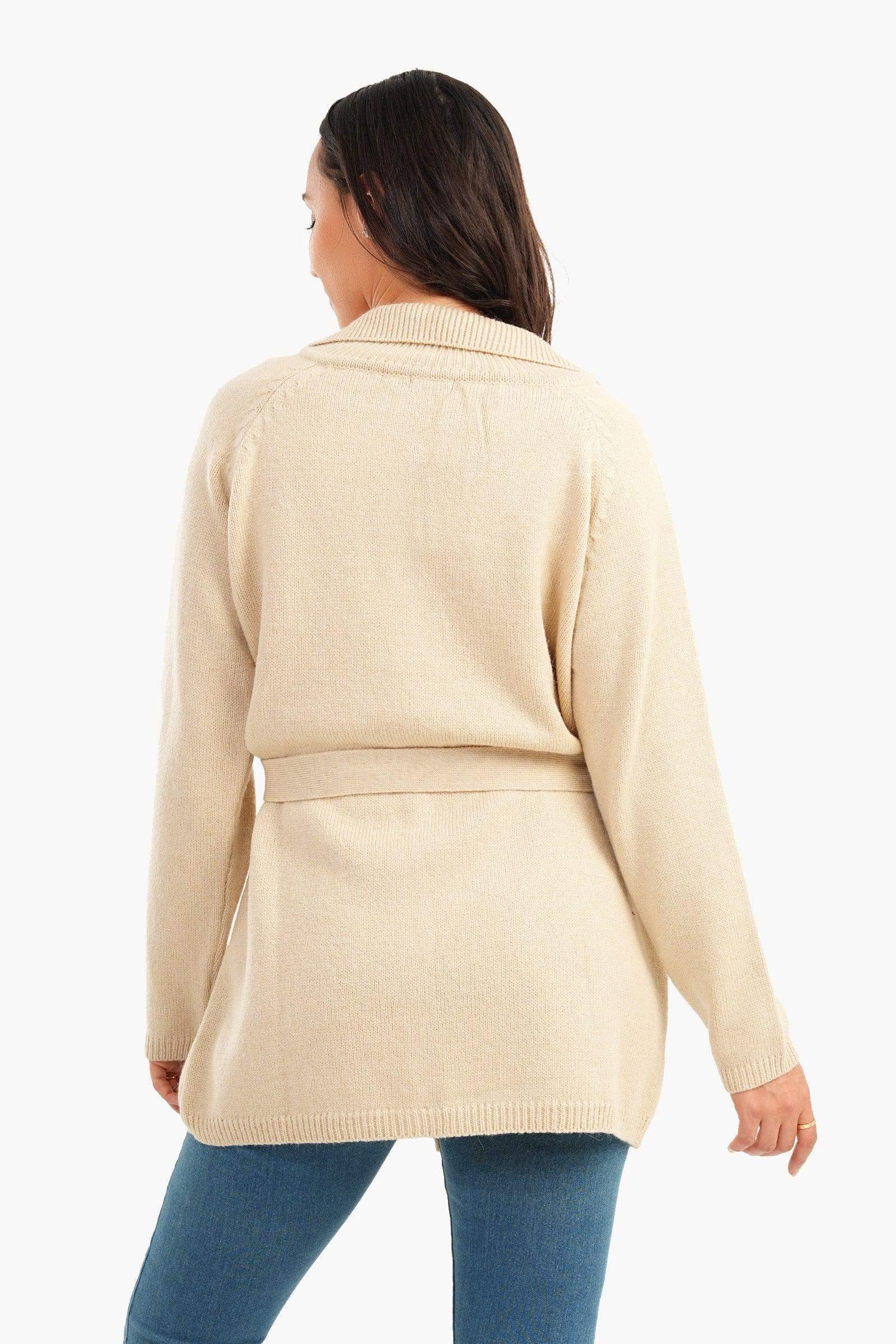 Carina - Knitted Hip Length Cardigan 10