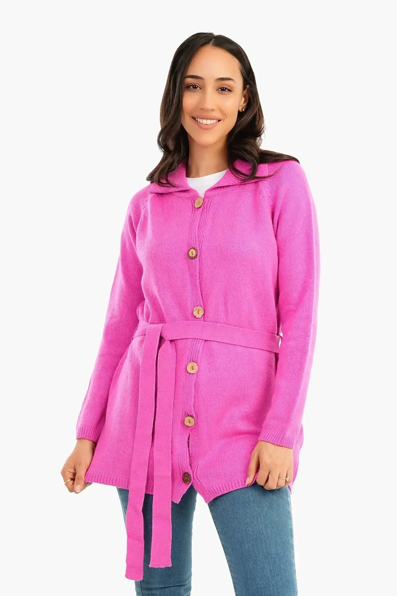 Carina - Knitted Hip Length Cardigan 4