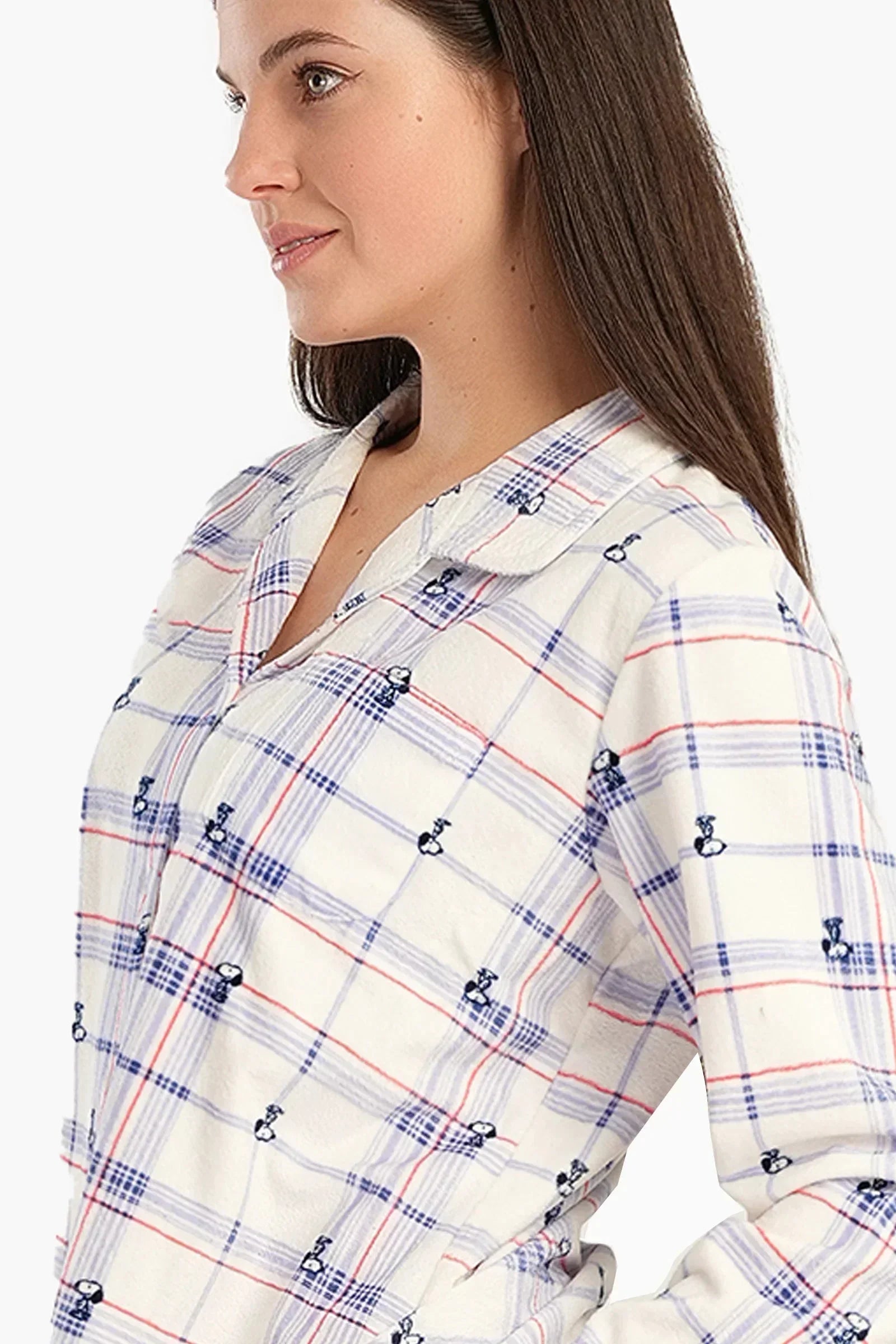 Carina - Checkered Snoopy Pyjama Set 1