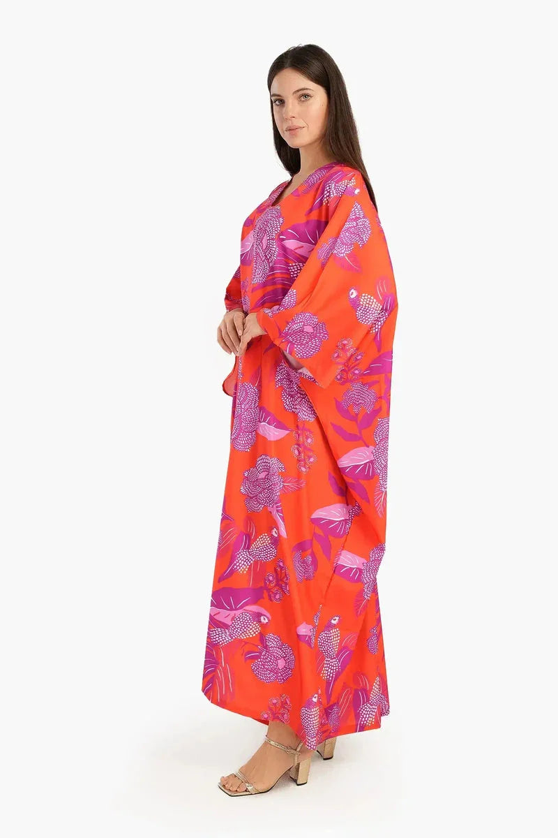 Carina - Floral Poncho Dress 5