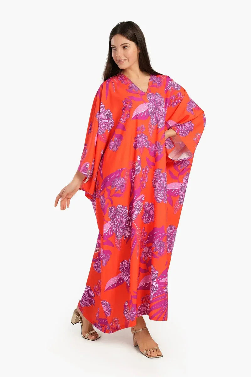 Carina - Floral Poncho Dress 1