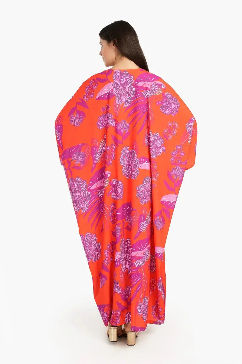 Carina - Floral Poncho Dress 2