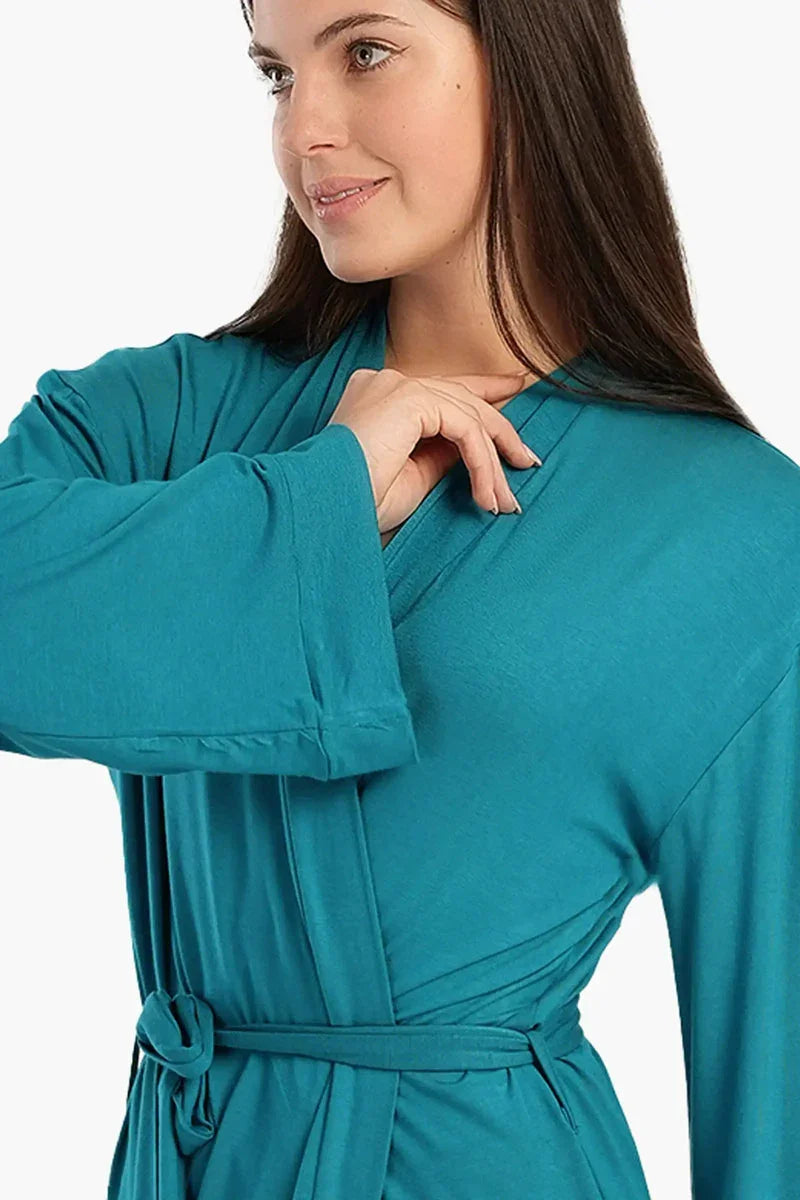 Carina - Long Sleeves Plain Robe 15