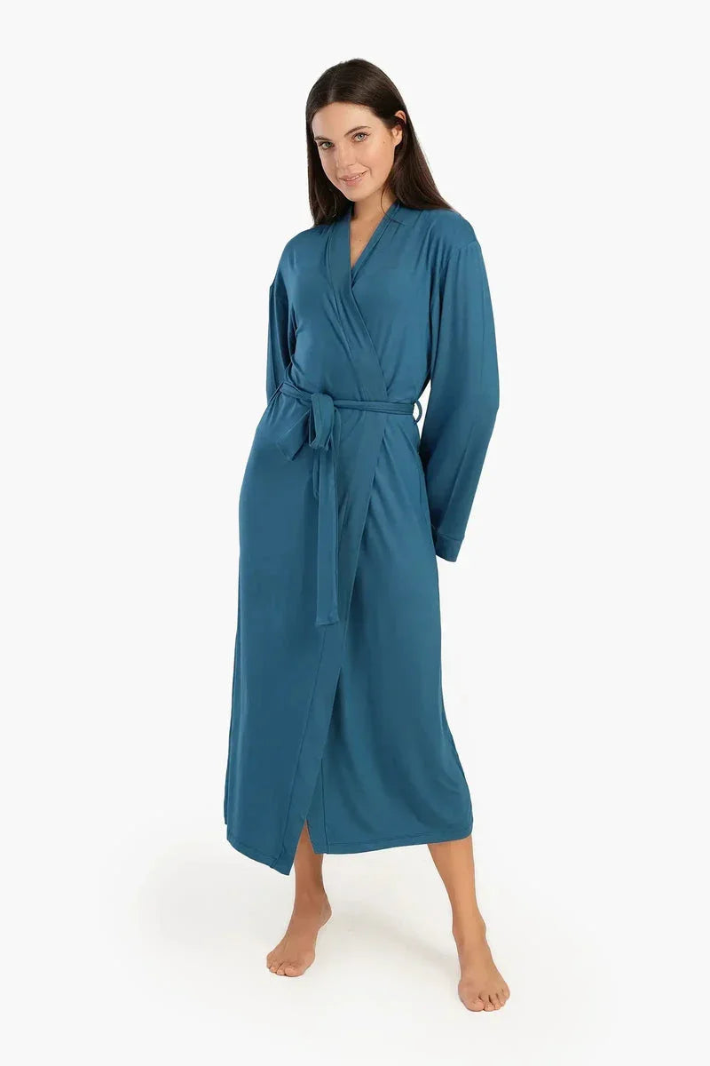 Carina - Long Sleeves Plain Robe 17