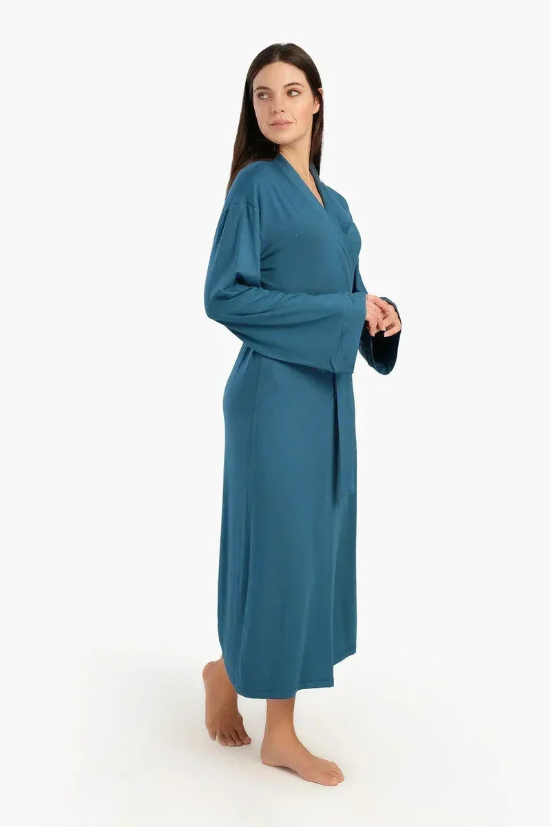 Long Sleeves Plain Robe - Carina 8