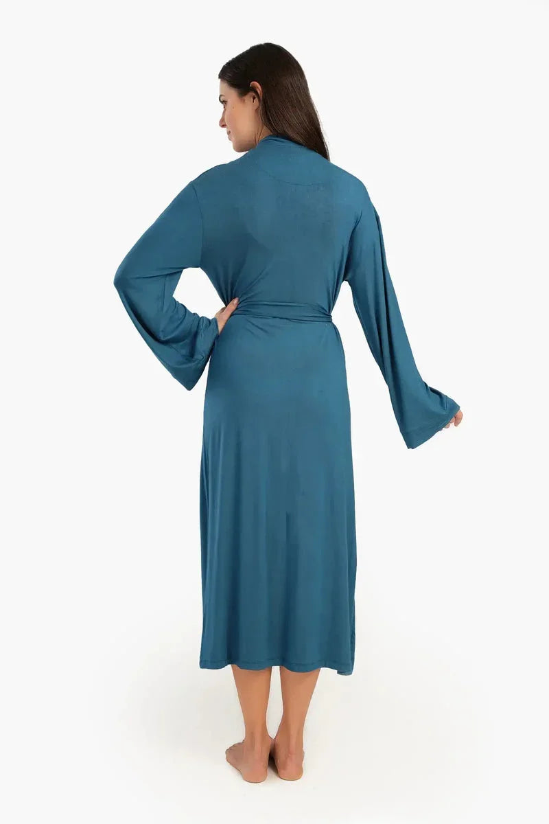 Carina - Long Sleeves Plain Robe 12