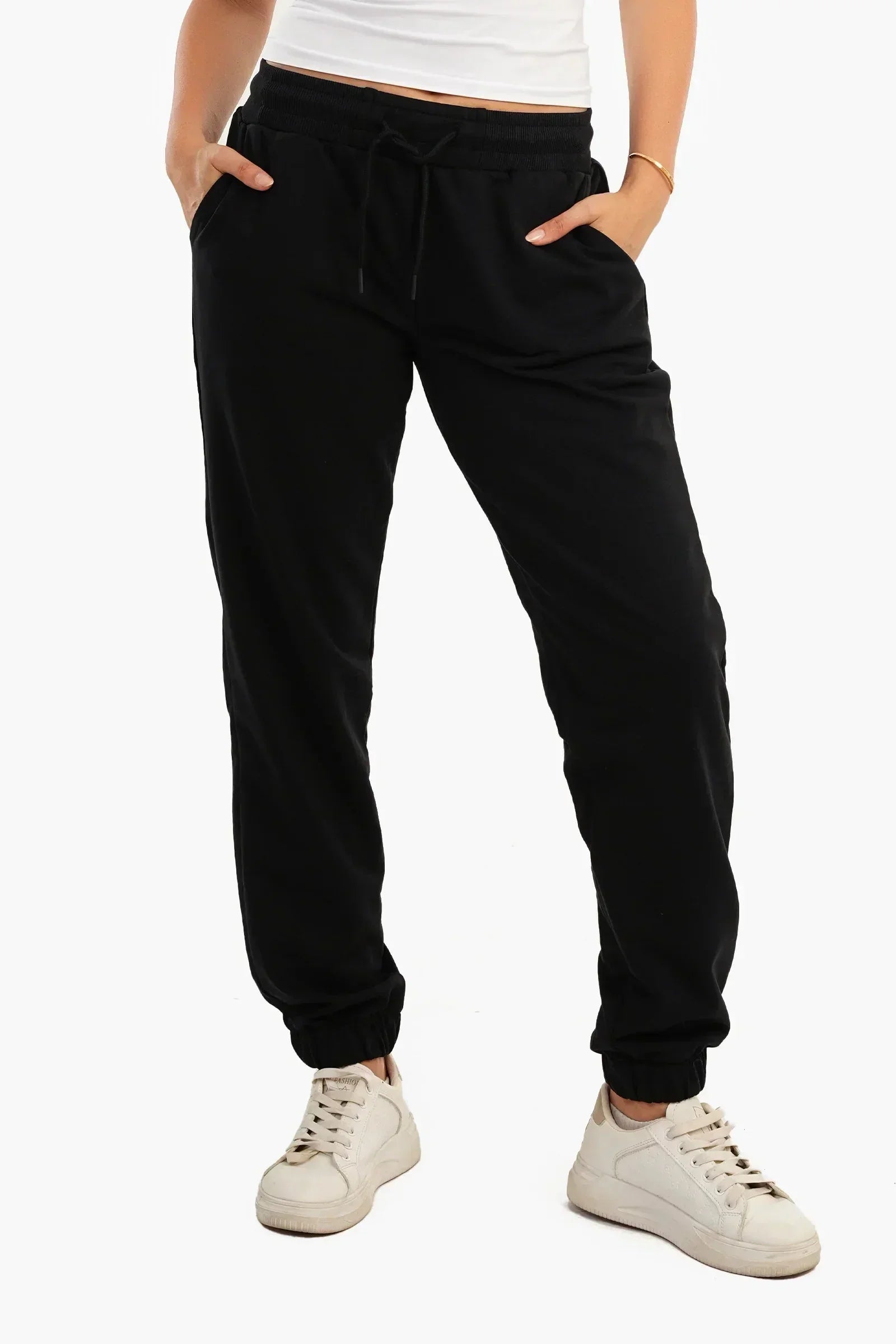 Carina - Black Lounge Joggers 1