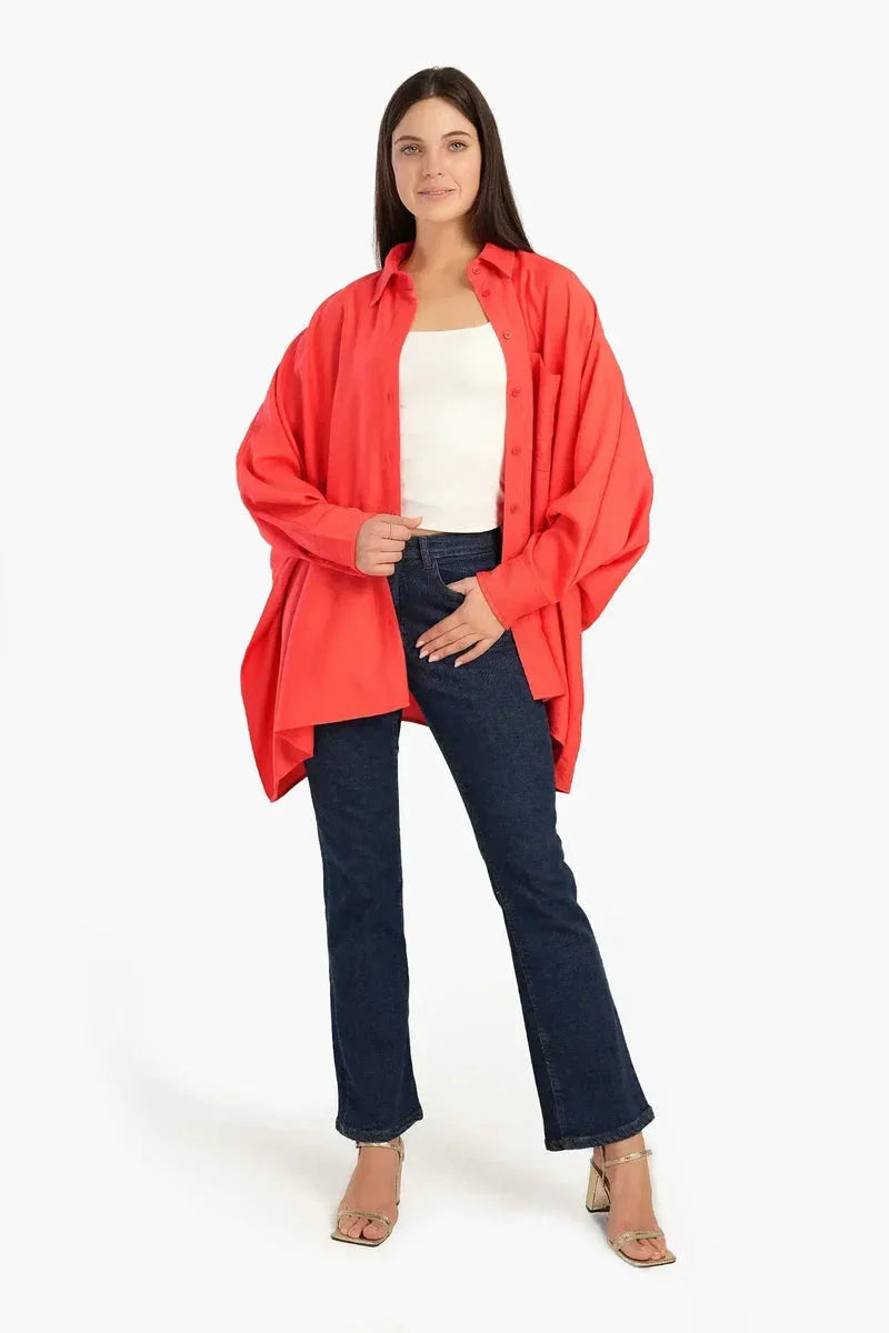 Oversized Poncho Shirt - Carina 15