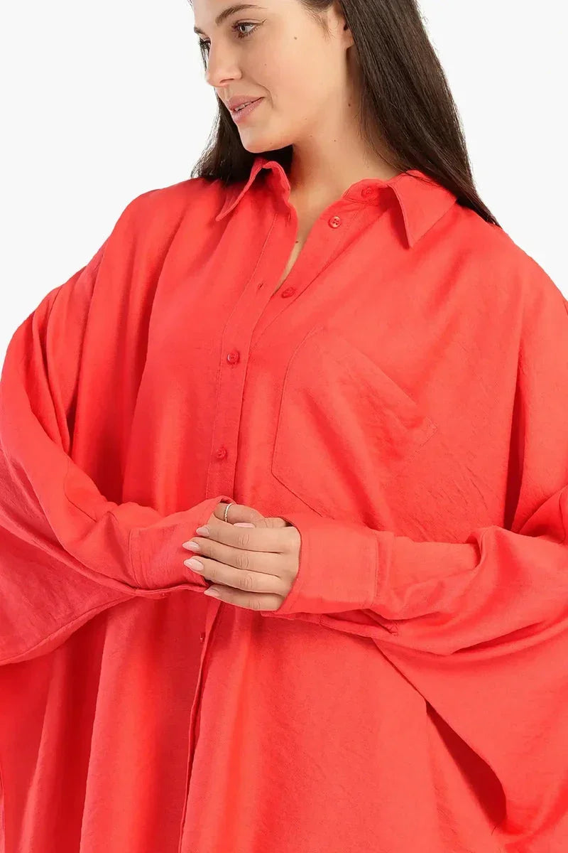 Oversized Poncho Shirt - Carina 12