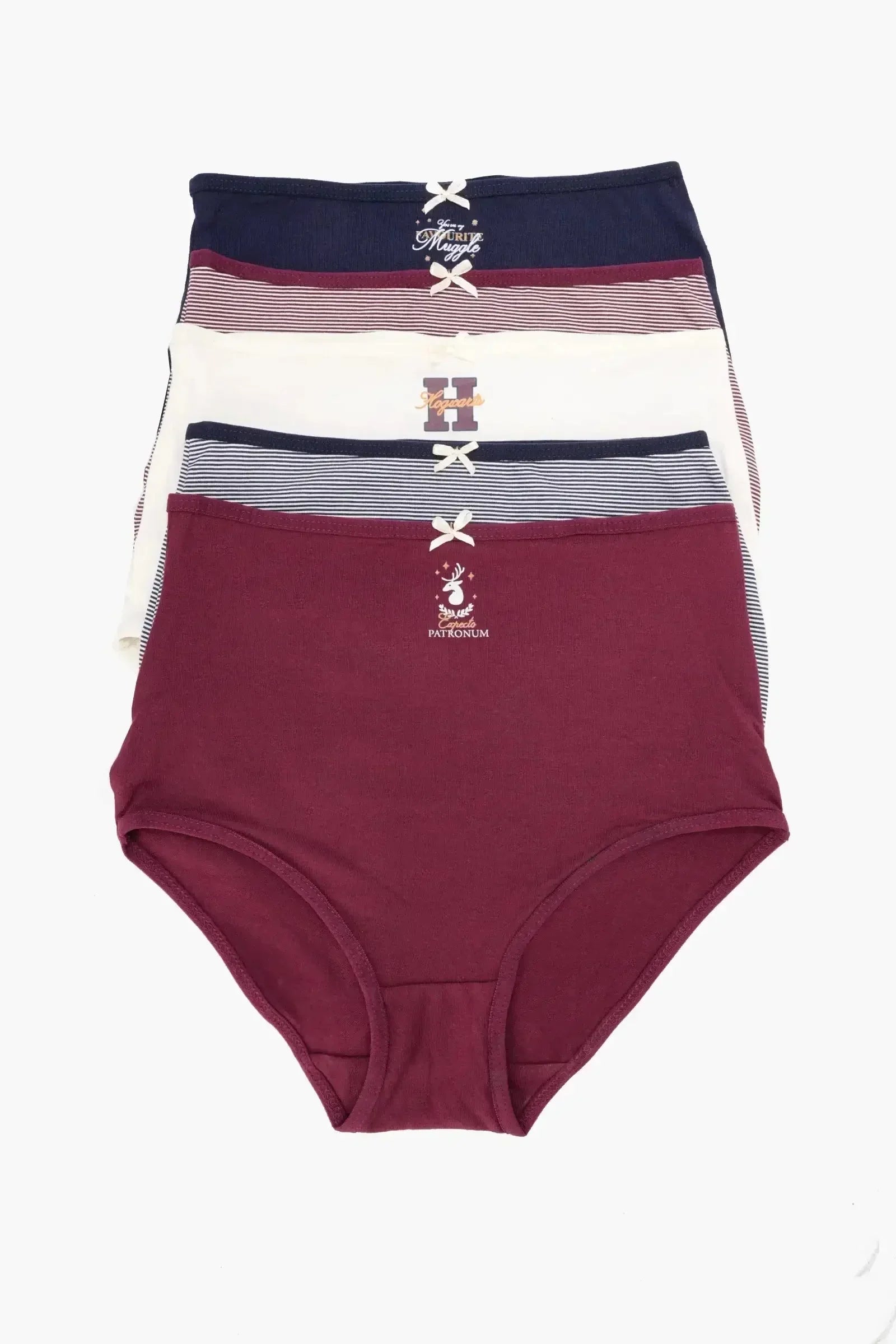 Carina - Pack of 5 Colored Full Brief Panties 1