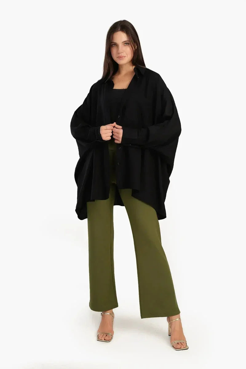 Carina - Oversized Poncho Shirt 13