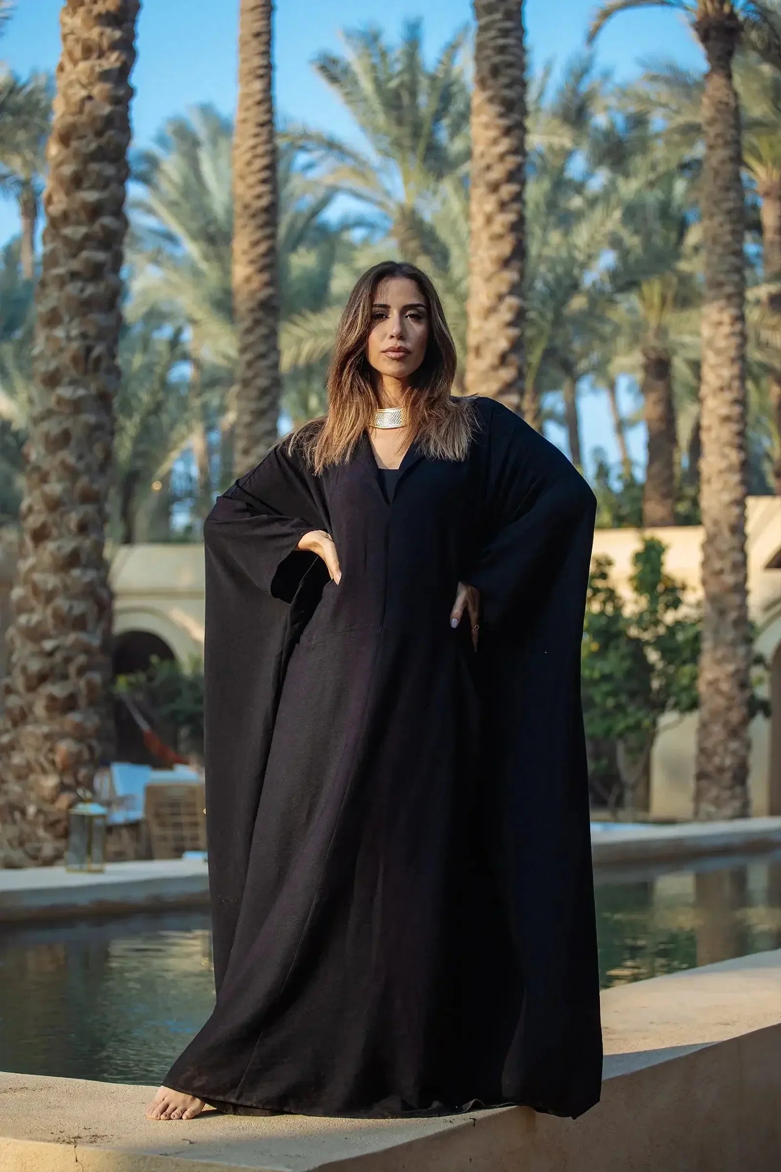 Carina - One Size Abaya with 2 Pockets 2