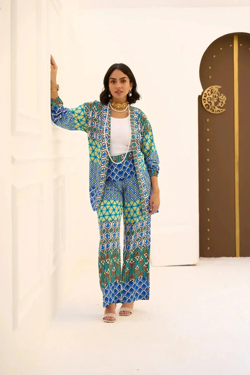 Printed Multi Patterned Pants - Carina 5