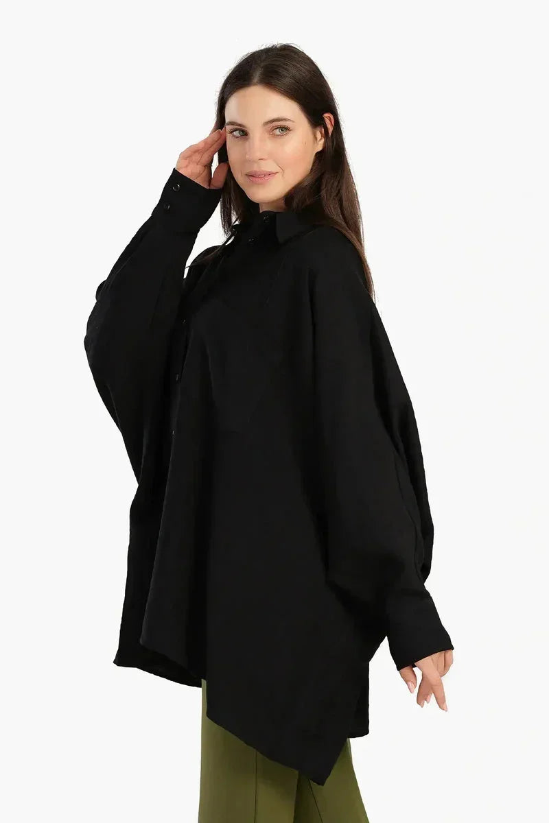 Oversized Poncho Shirt - Carina 4