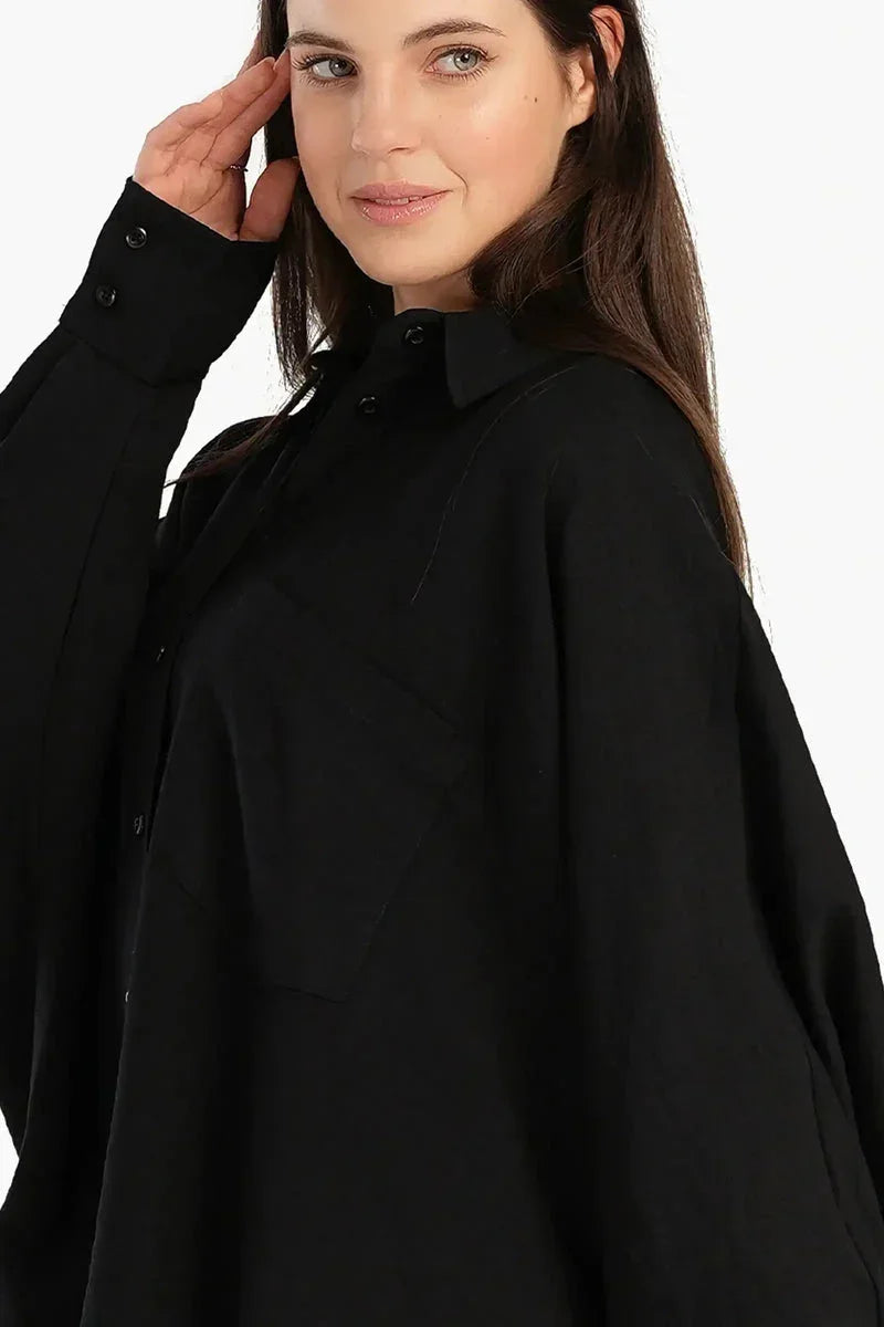 Oversized Poncho Shirt - Carina 10