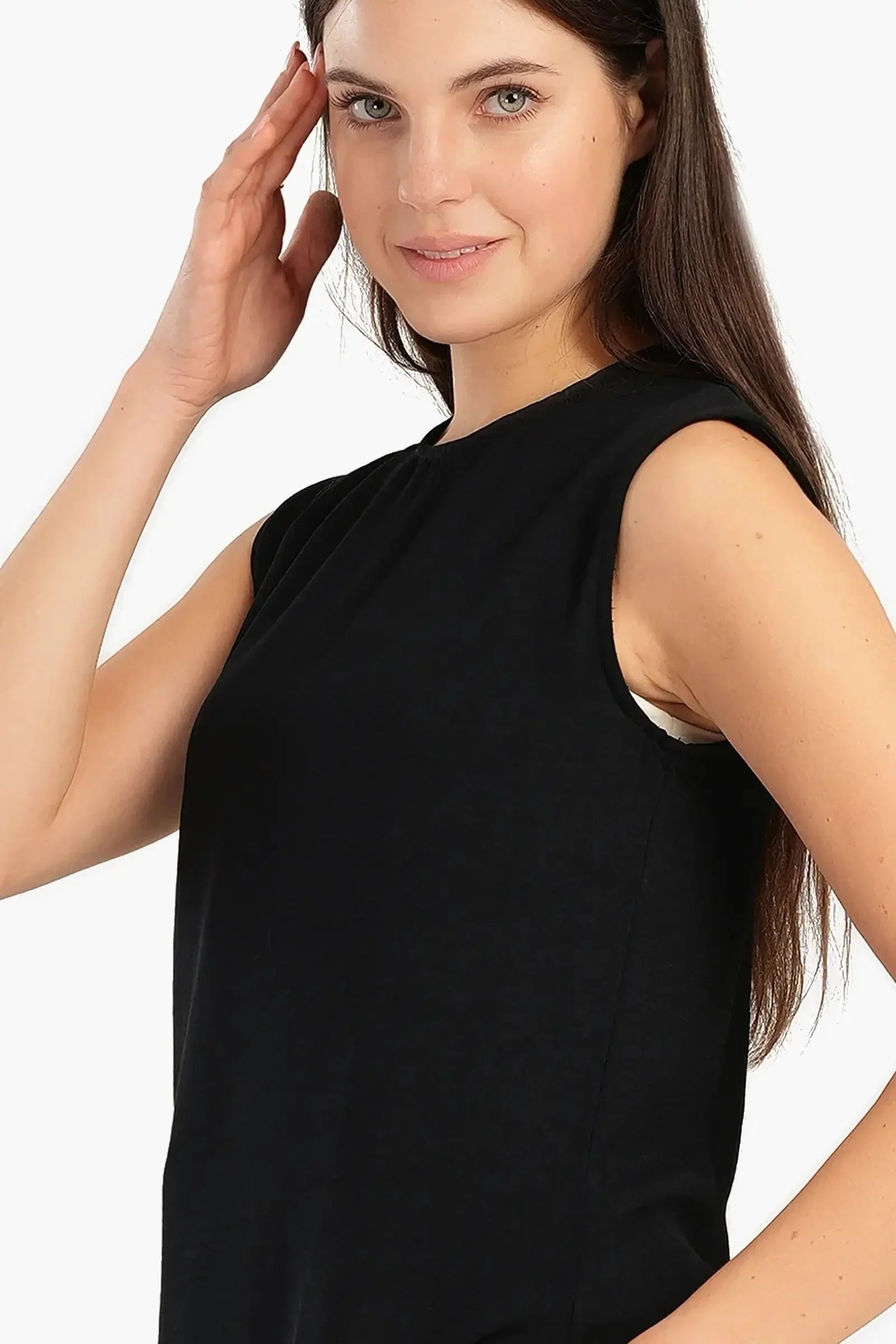 Carina - Sleeveless Blouse with Slits 5