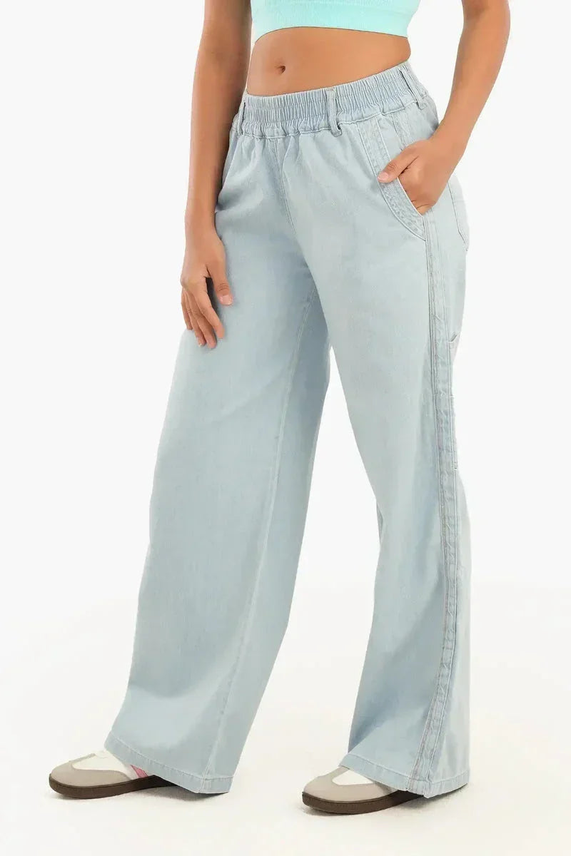 Lightweight Wide Leg Jeans - Carina 10
