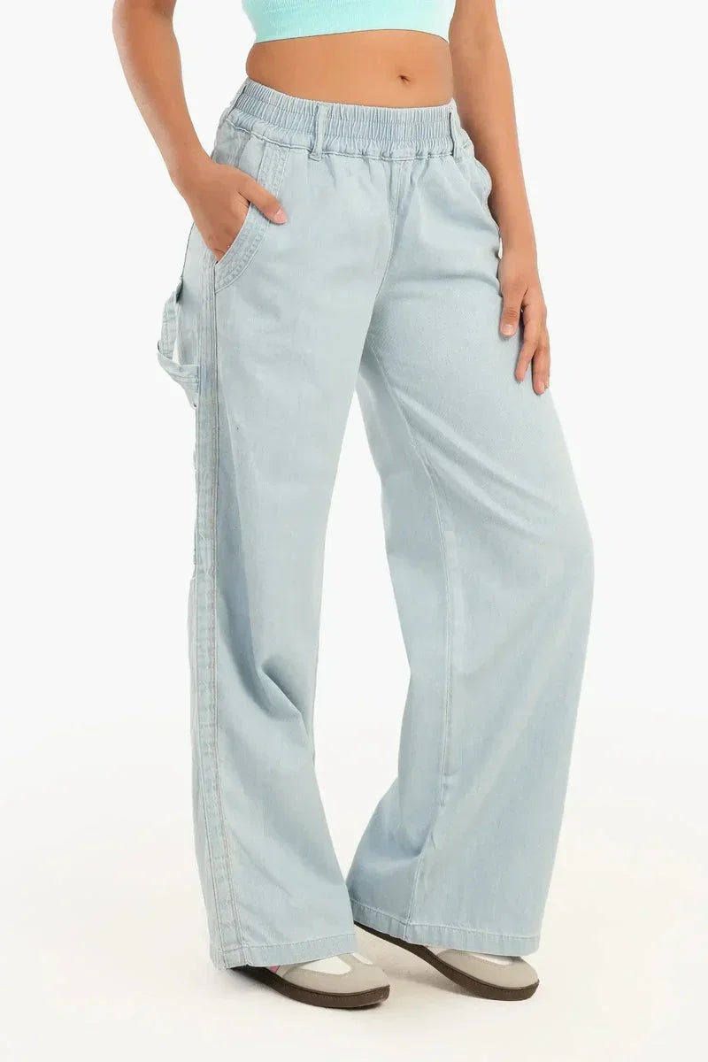 Lightweight Wide Leg Jeans - Carina 4