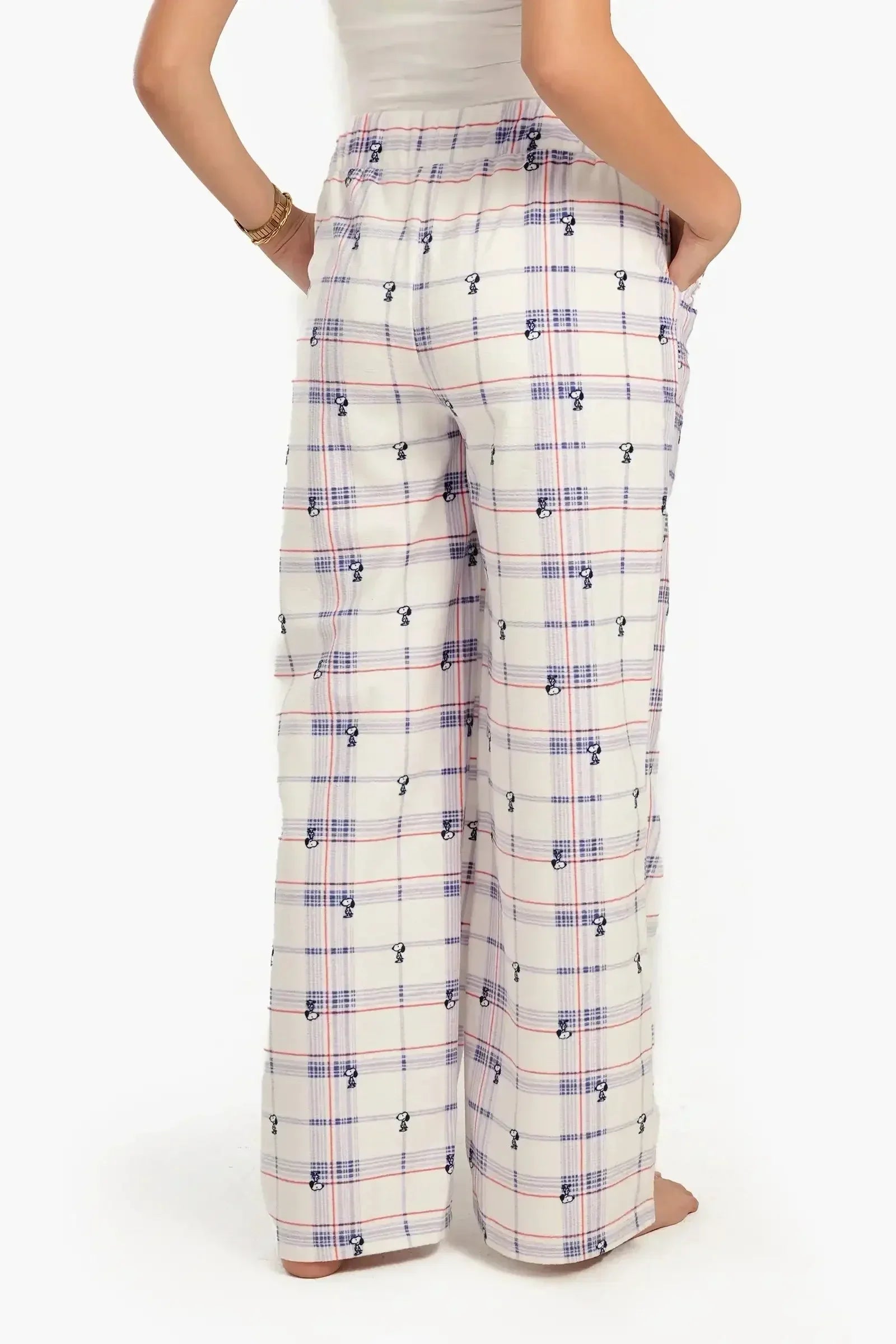 Carina - Snoopy Checkered Pyjama Pants 3