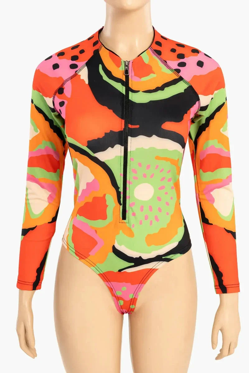 Carina - Fruity Rash Guard Swimsuit 5
