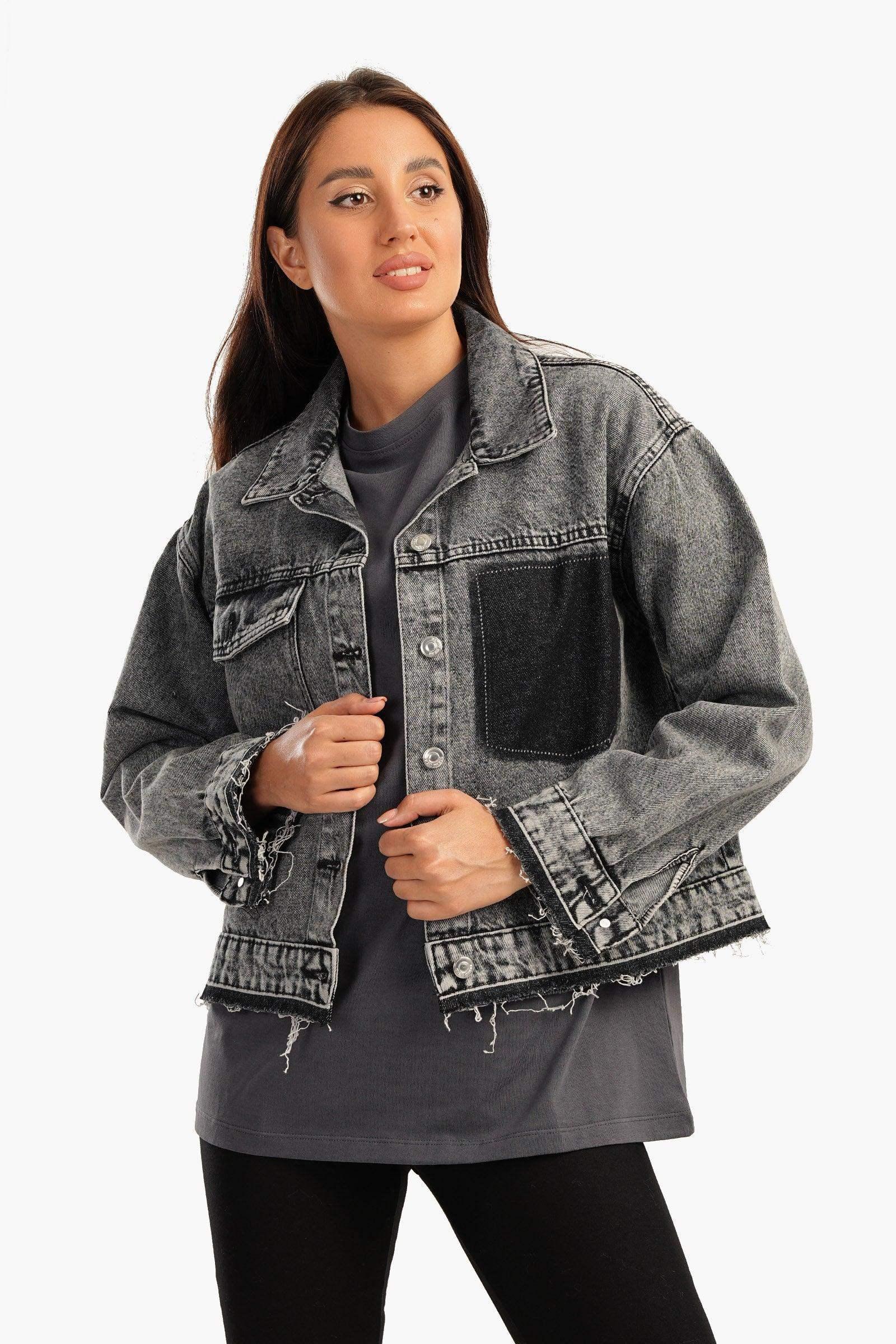 Carina - Grey Denim Jacket 2