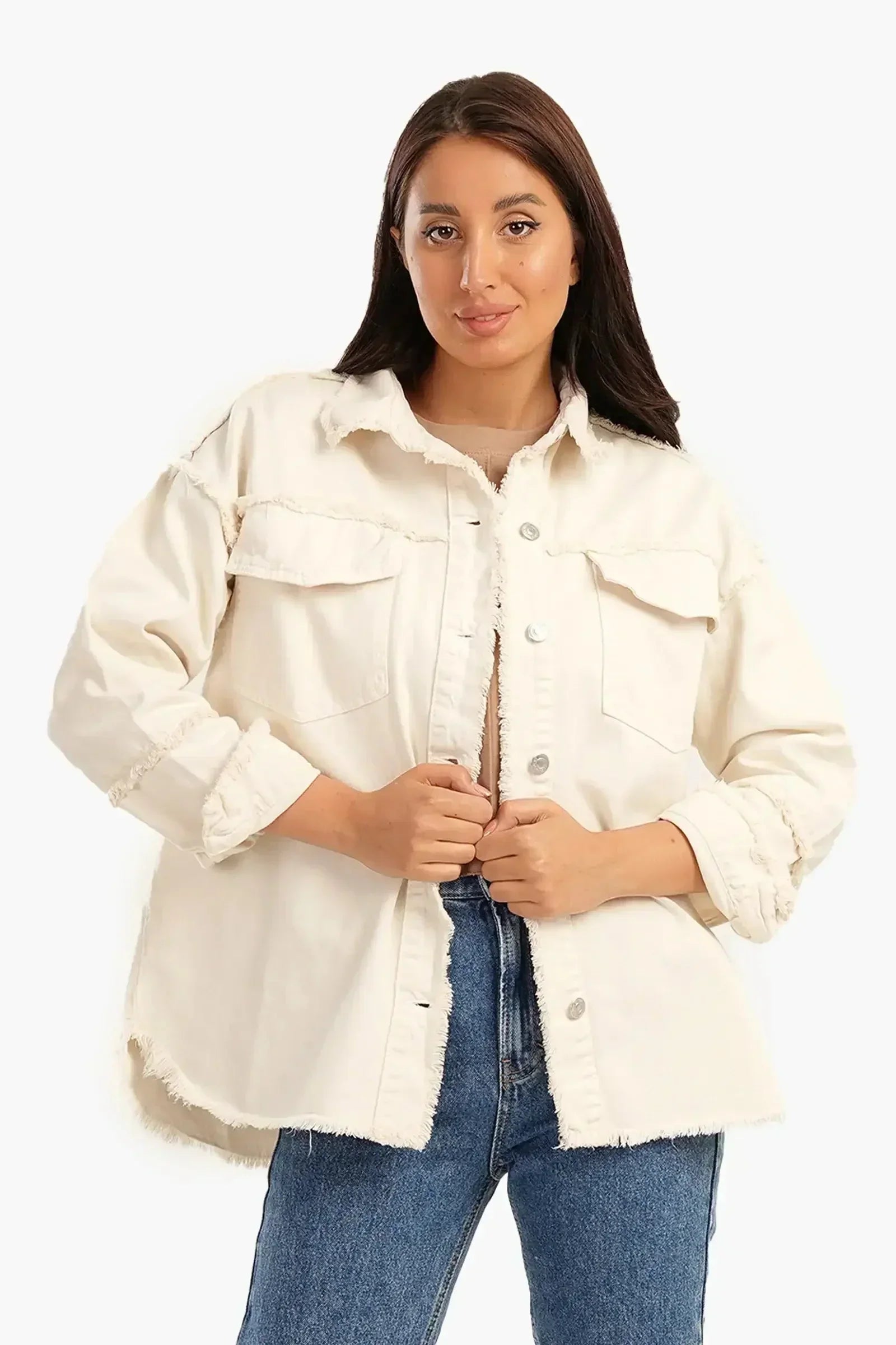 Carina - Denim Jacket with Fringes 2