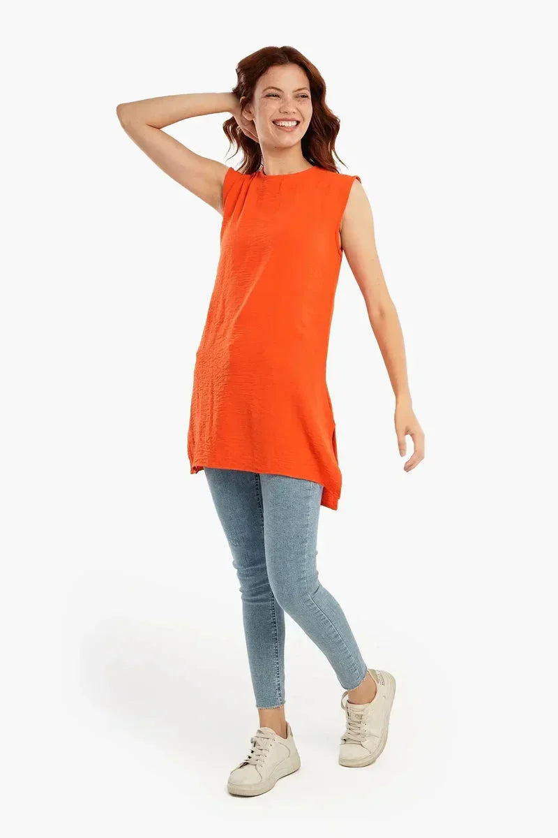 Lightweight Round Neck Blouse - Carina 20