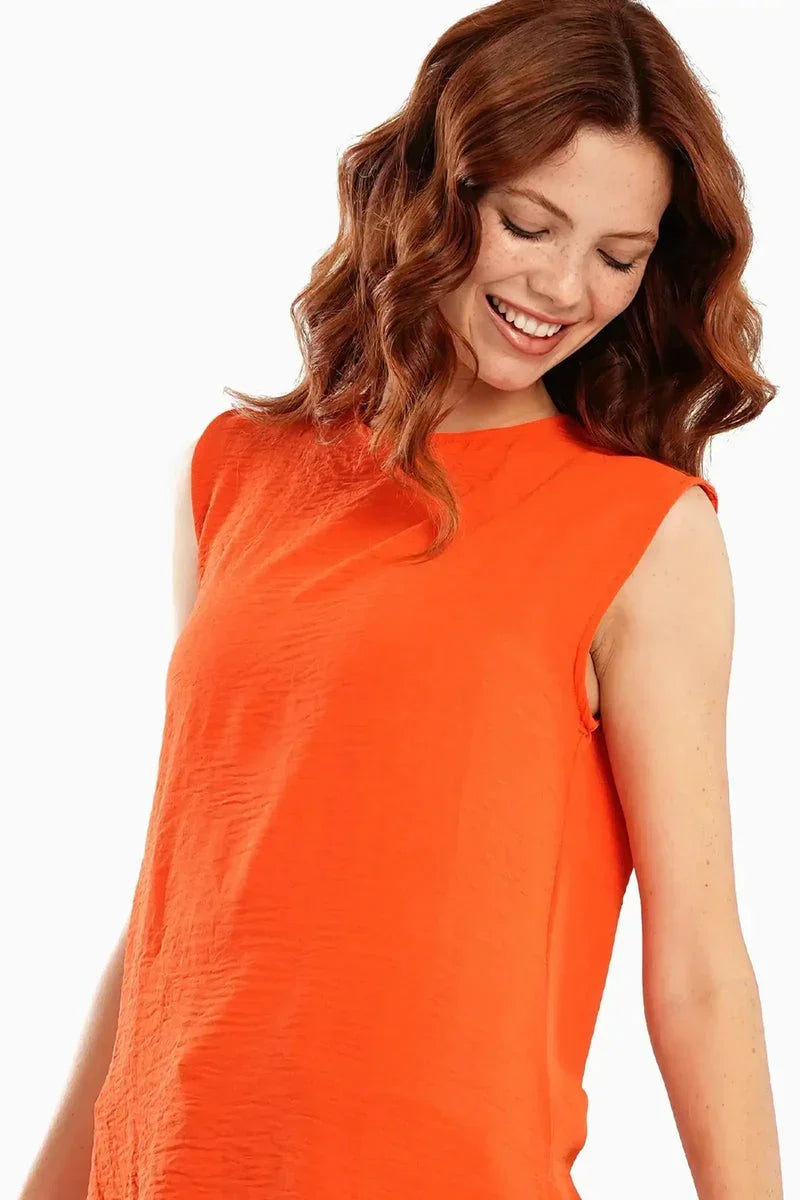 Lightweight Round Neck Blouse - Carina 13