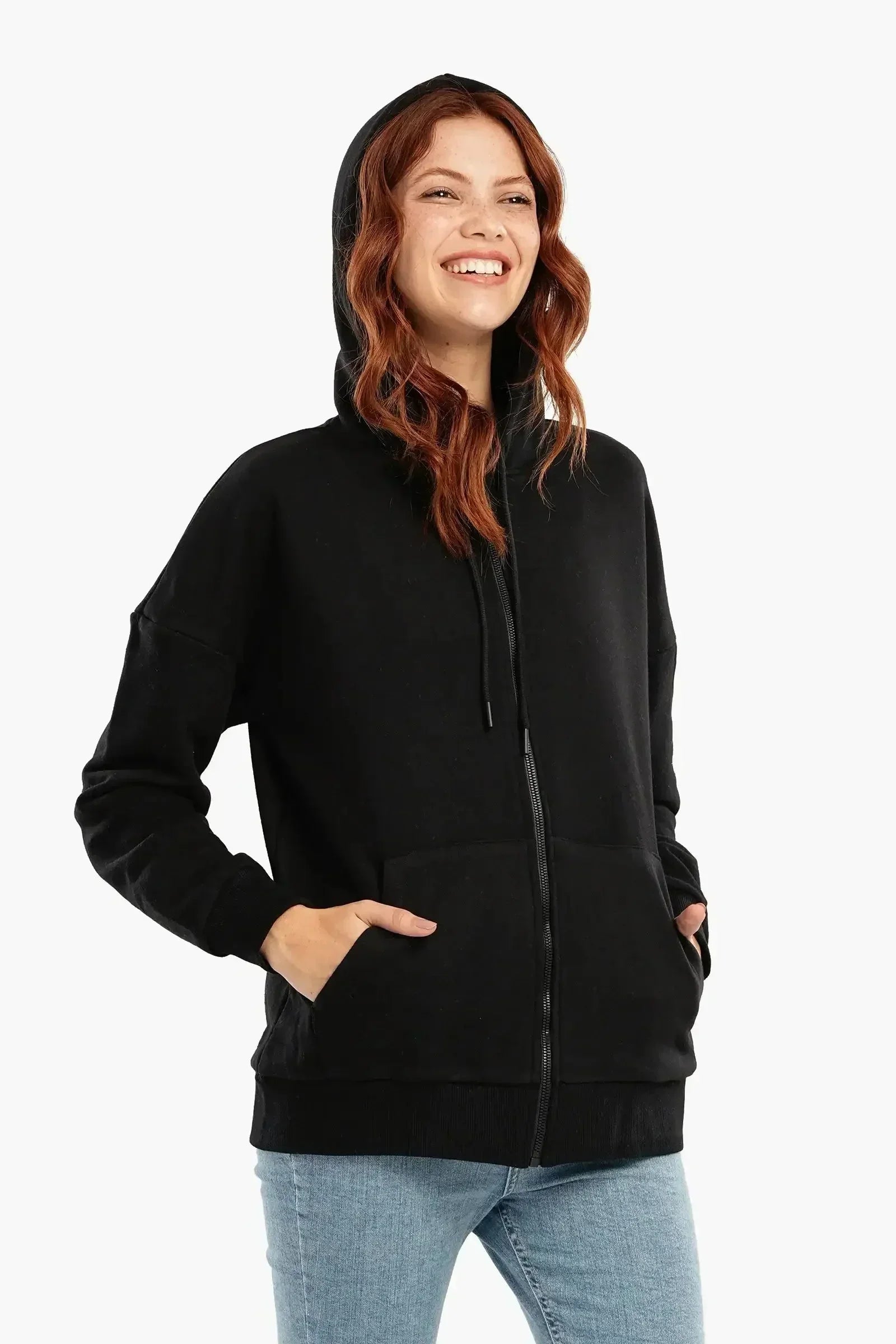 Carina - Lounge Hoodie with Zipper Closure 2