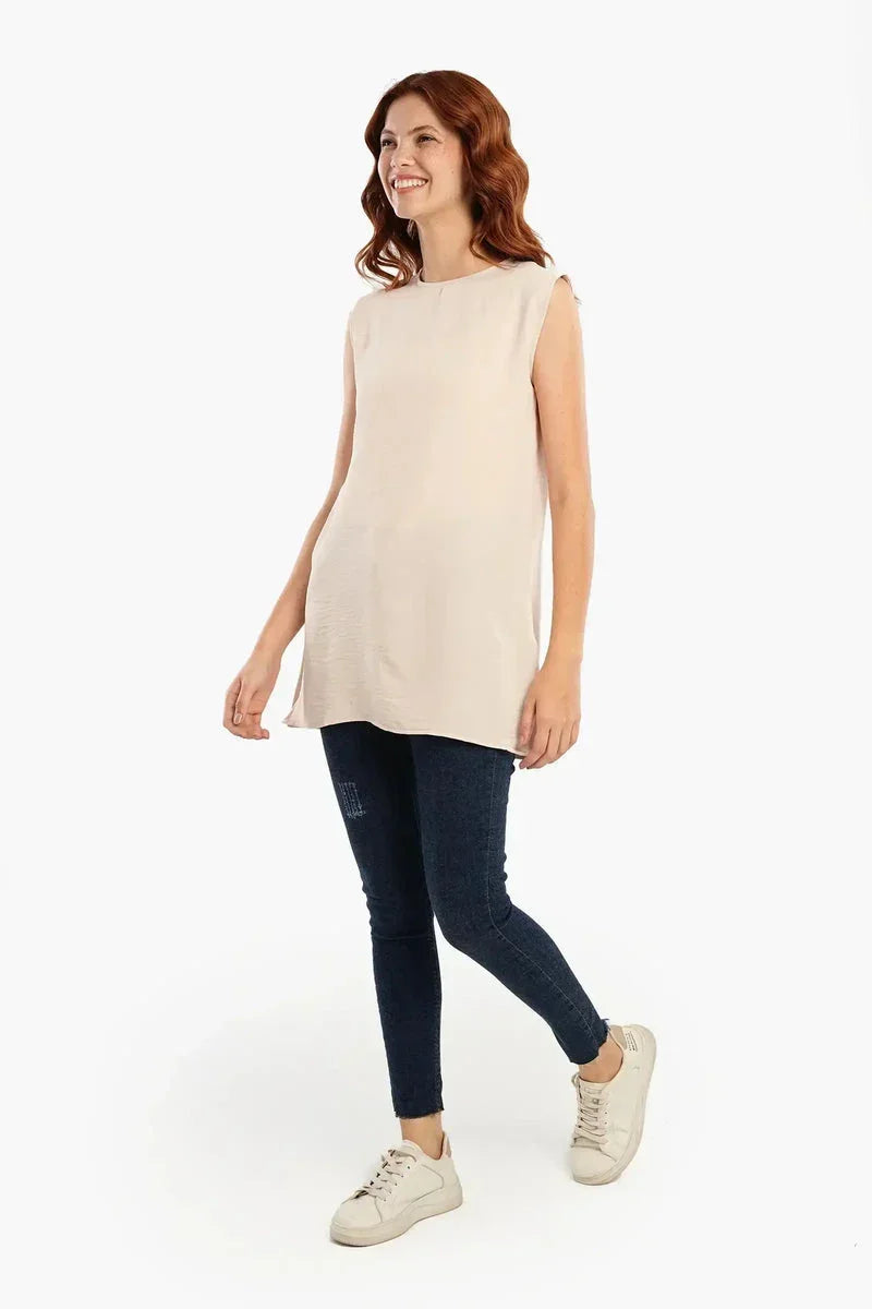 Lightweight Round Neck Blouse - Carina 17