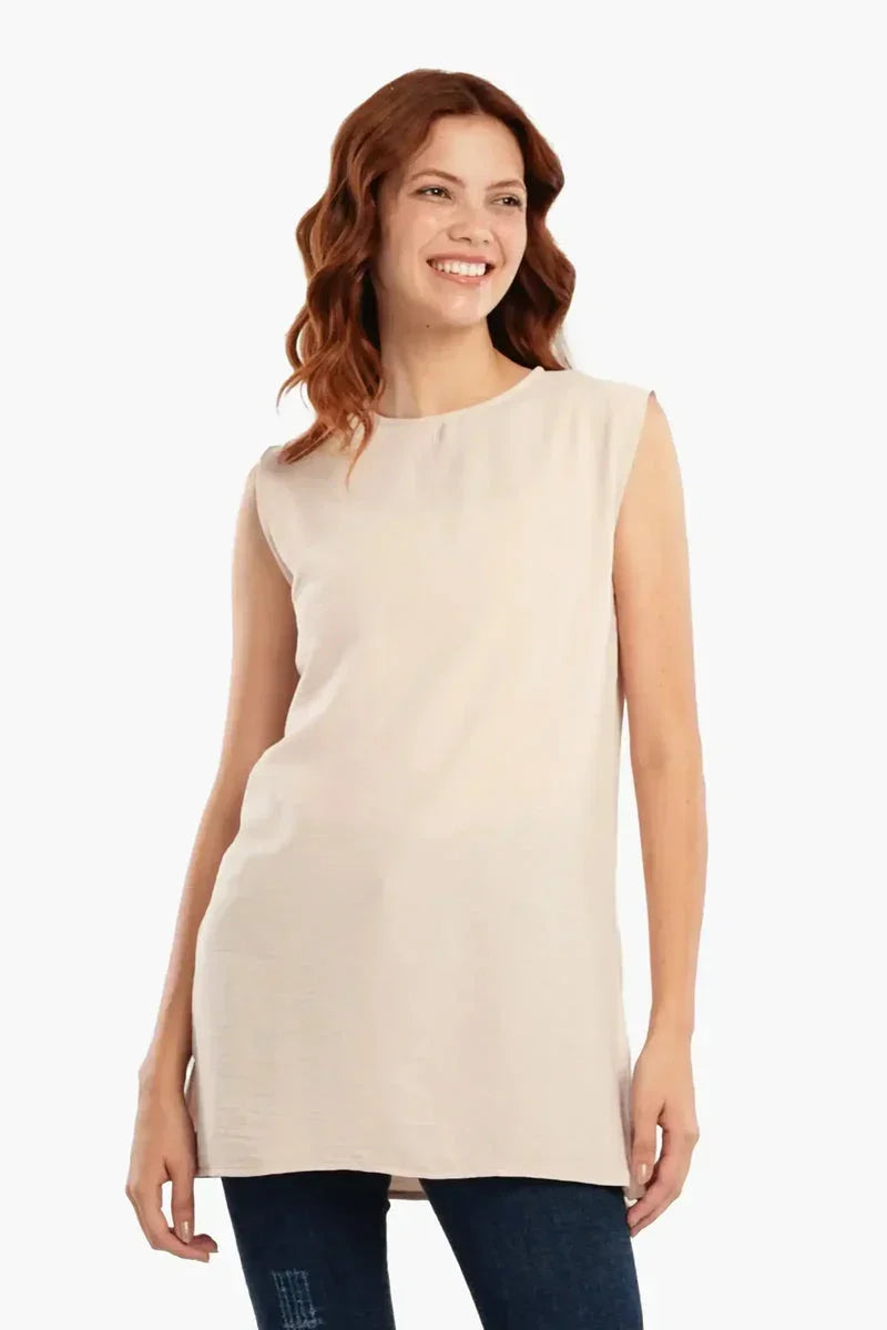 Lightweight Round Neck Blouse - Carina 2