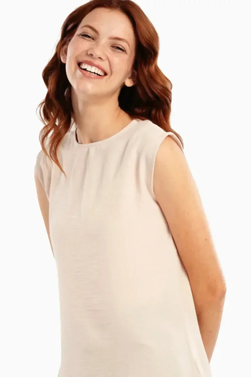 Lightweight Round Neck Blouse - Carina 14