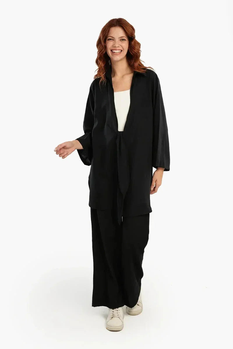 Black Comfy Lounge Pants - Carina 5