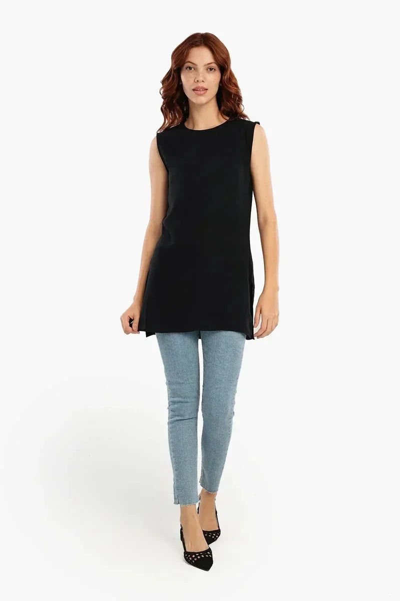 Lightweight Round Neck Blouse - Carina 19