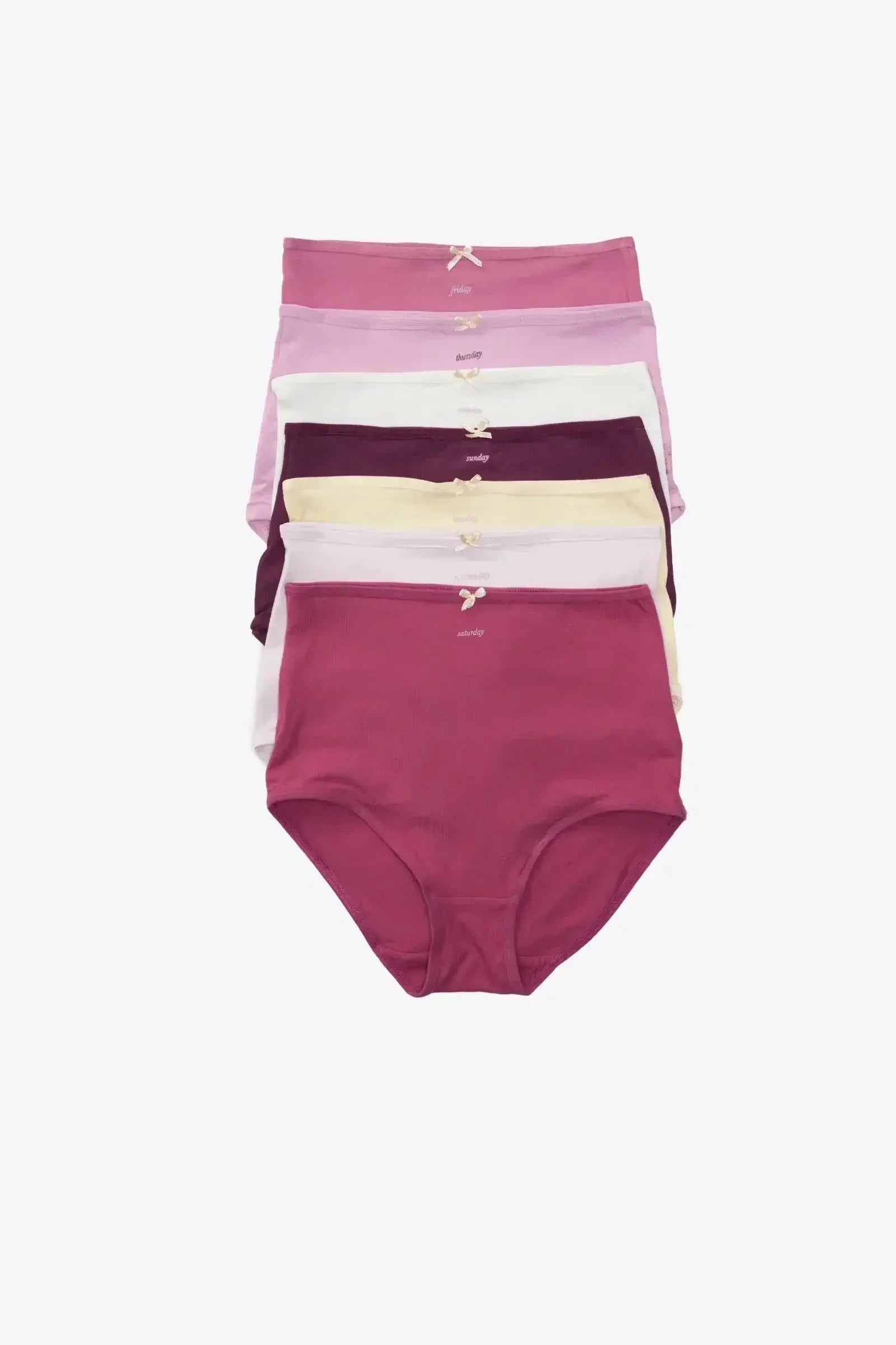 Carina - Pack of 7 Colored Full Brief Panties 2