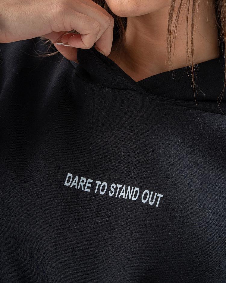 Crop top Hoodie Black - Bfeerce - Babazzaro