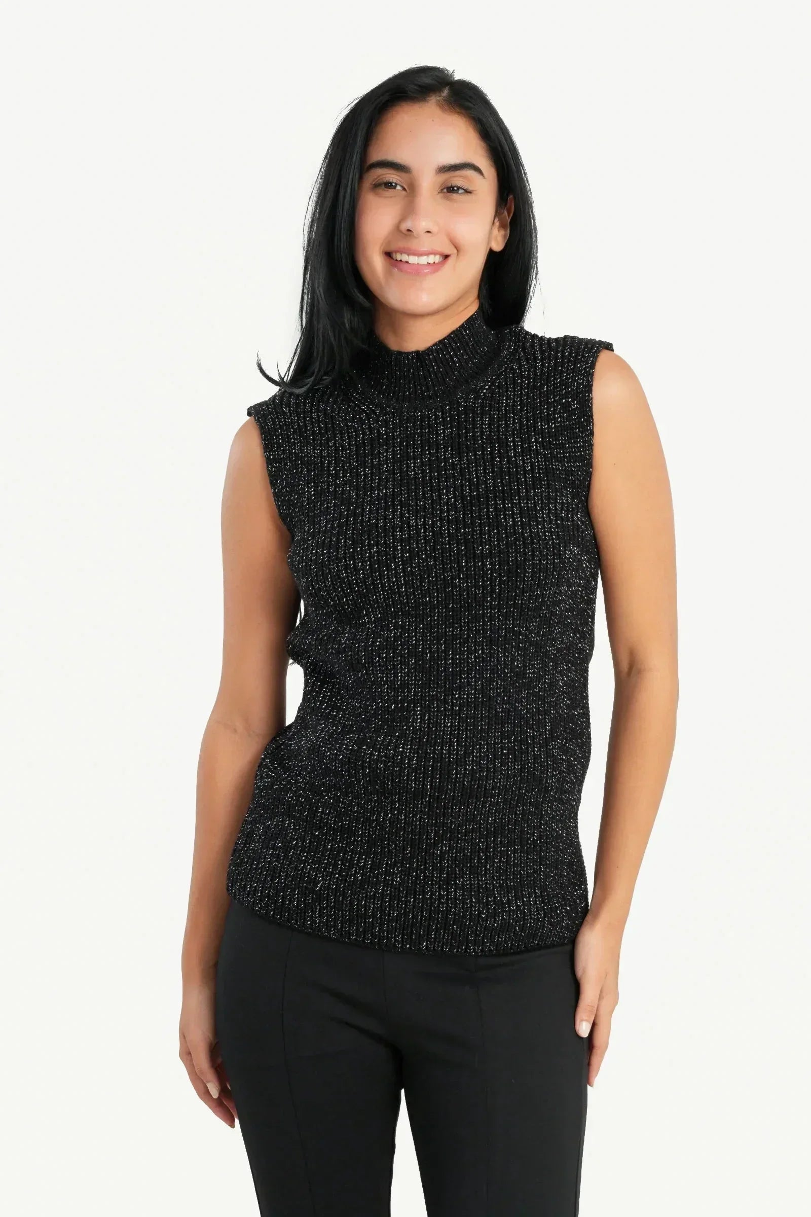 Carina - High Neck Ribbed Pullover 5