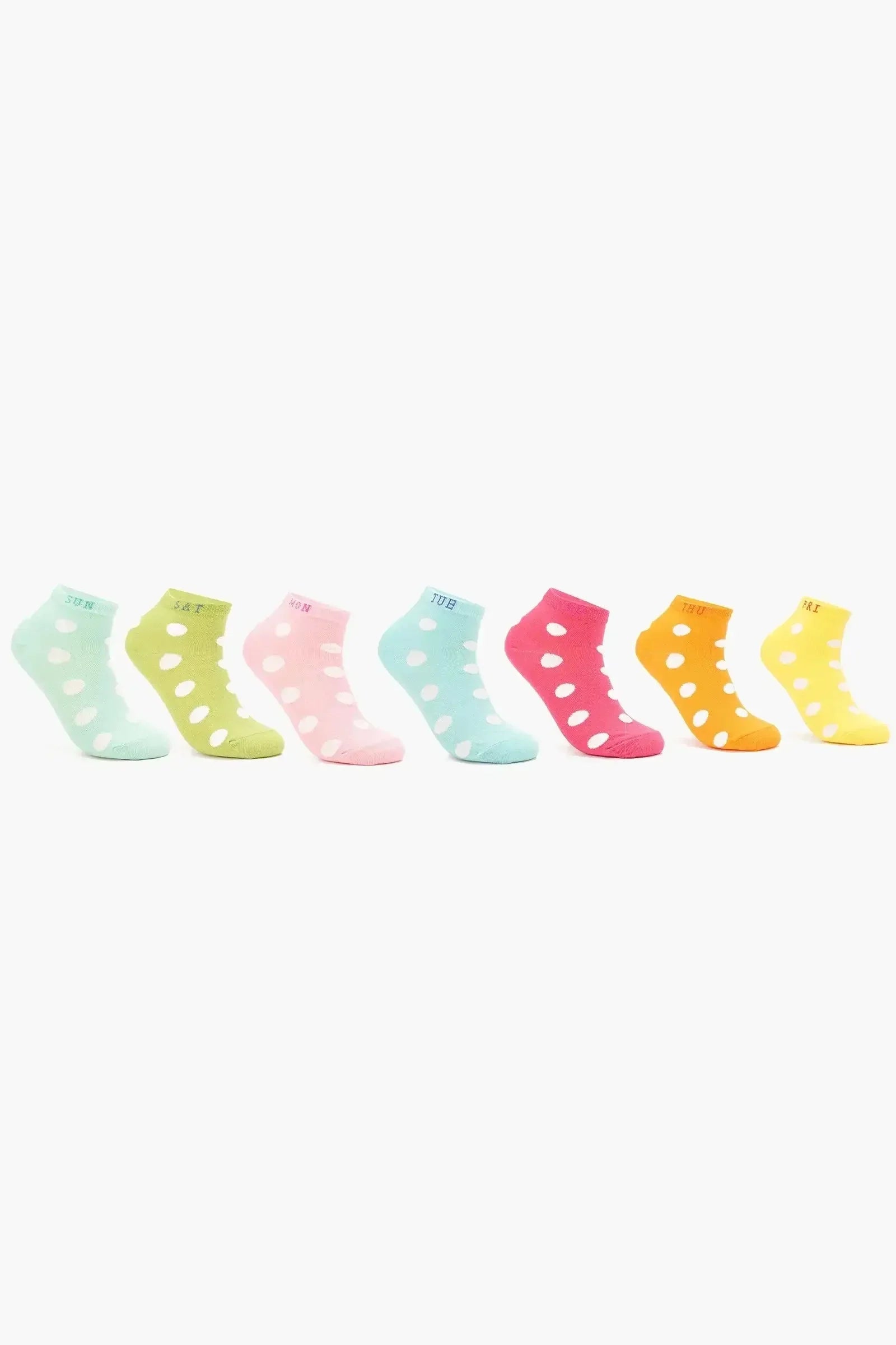 Carina - Big Dots Socks - 7 Pairs 1