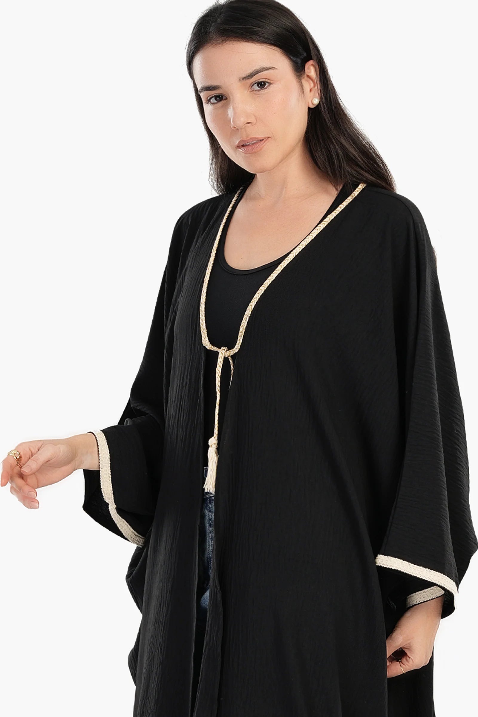 Oversized Open Front Kimono - Clue 5