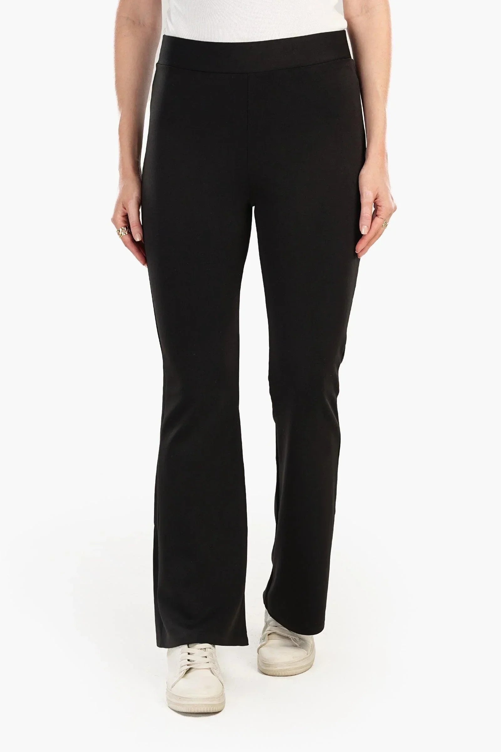 Clue - Black Flare Full Length Pants 1